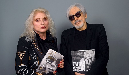 Debbie posing with her former boyfriend Chris Stein